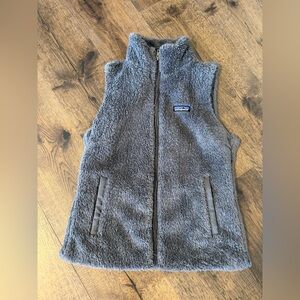 Gray Patagonia Fluffy Fleece Vest